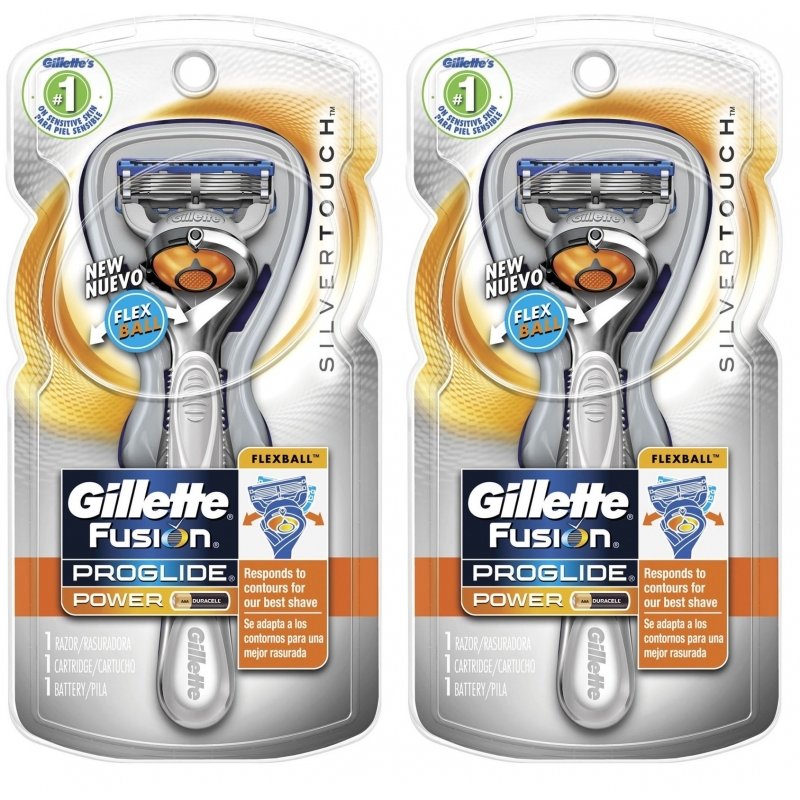 Silver Touch FLEX BALL Gillette FUSION Proglide Manual Razor Handle Shaver USA