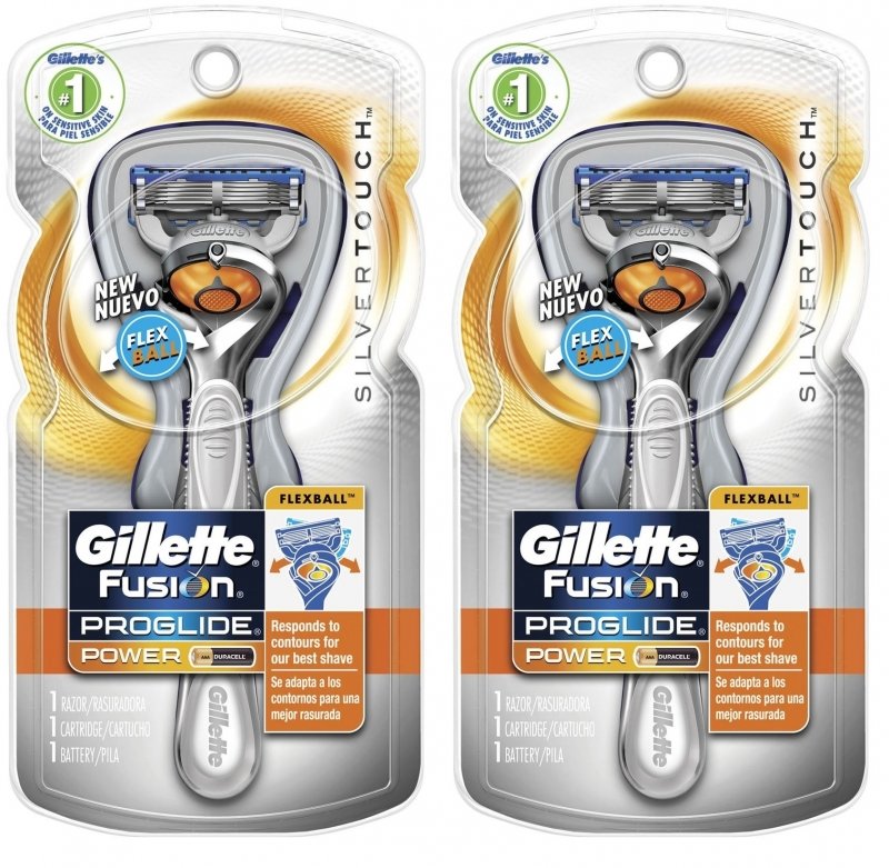 onenigheid Ordelijk Kritisch 2 Silver Touch FLEX BALL Gillette FUSION Proglide Manual Razor Handle  Shaver USA