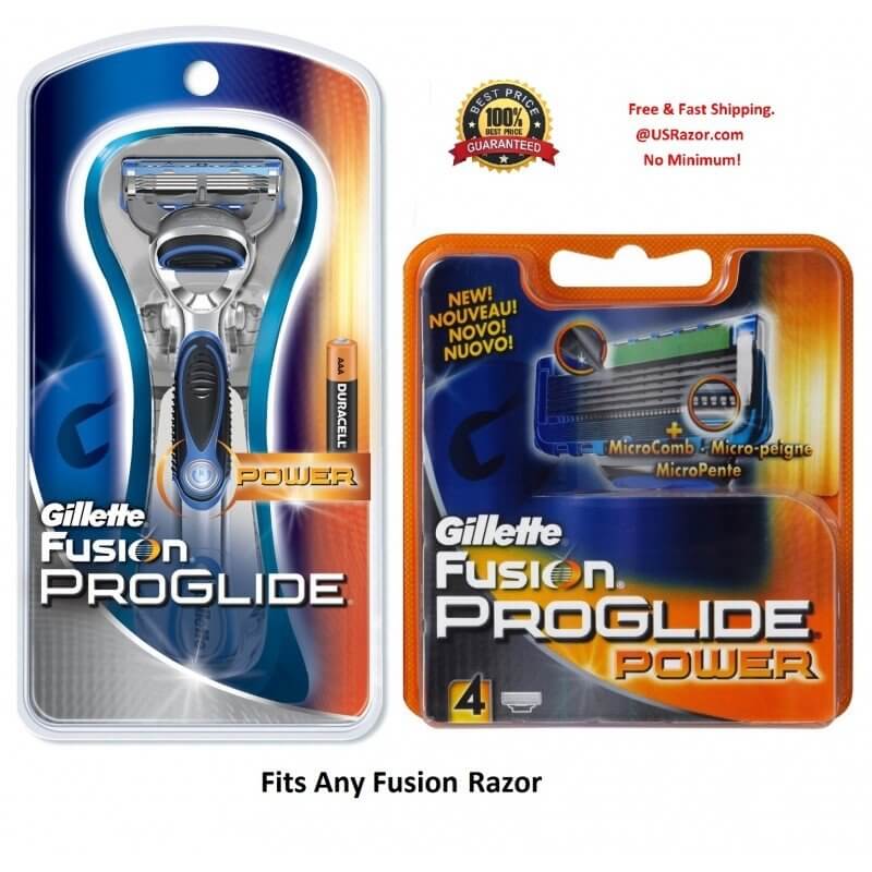 bedreiging Ziektecijfers Tutor 5 Gillette Fusion Proglide Power Blades + Razor