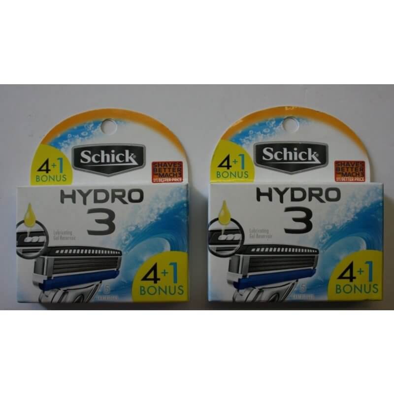 16 Schick Hydro 3 Razor Blades Hydro3 Refills Cartridges Metal Shaver  Handle 4 8